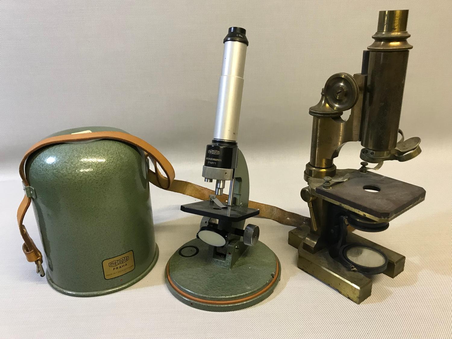2 Vintage microscopes