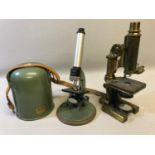 2 Vintage microscopes