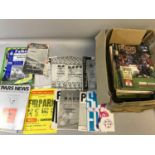 A Box full of approximately Dunfermline football club programmes, Some away games.