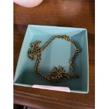 9ct gold curb chain necklace, 6.81grams