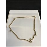 9ct gold rope chain 4.82 grams