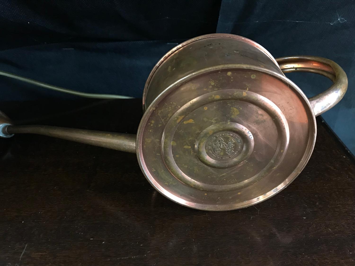 Vintage copper genuine haws watering can