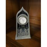 Moorcroft 2012 mantle clock. Stands 22.5cm in height