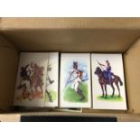 A Box of Doncella Napoleonic Uniforms Cigarette Cards by John Player & Sons