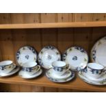 31 Piece hand painted Noritaki tea set, Styled with butterflies and floral design.