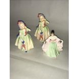 3 Royal Doulton figures which includes 2 "Babie" HN1679 & "Sara" HN3219.