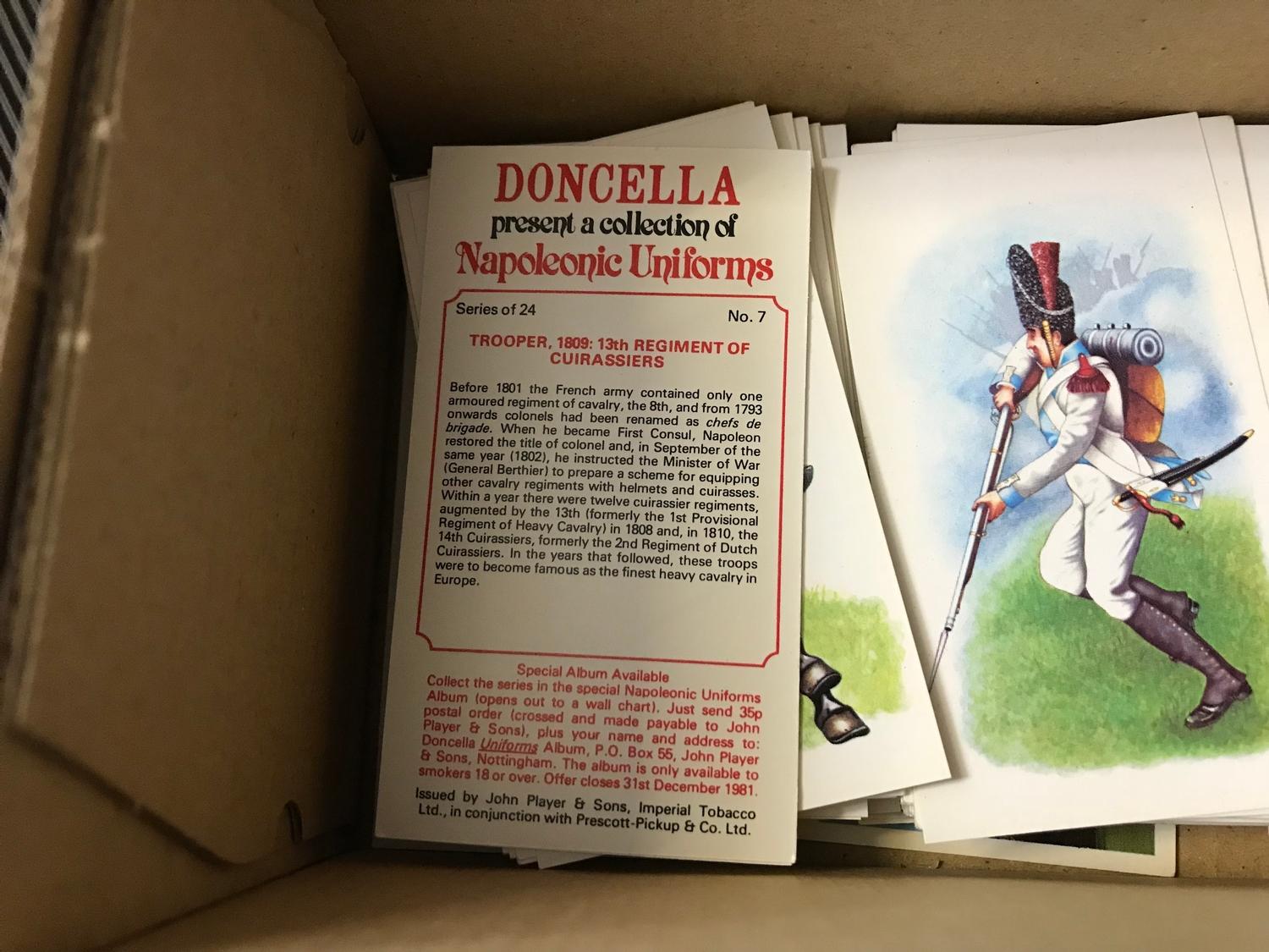 A Box of Doncella Napoleonic Uniforms Cigarette Cards by John Player & Sons - Image 2 of 2