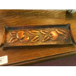 1910, 1920s Art Nouveau Arts & Crafts copper pen tray.