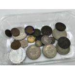 A lot of various mixed coins which includes Hanover. Victoria. 1837-1901. AR Medal. 3 Various one