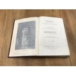 "SHE" A History of adventure by H.Rider Haggard book dated 1900