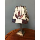 Tiffany style table lamp working. Stands 44cm in height.