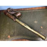 Antique 3 pull scope Broadhurst Clarkson & co ltd. 63 Farringdon Rd. London.E.C. Fitted with leather