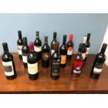 A Large collection of Red, White and Rose wine , All full and sealed. 14 Bottles in total.