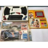 Scalextrics International model racing set & Etch-a-sketch