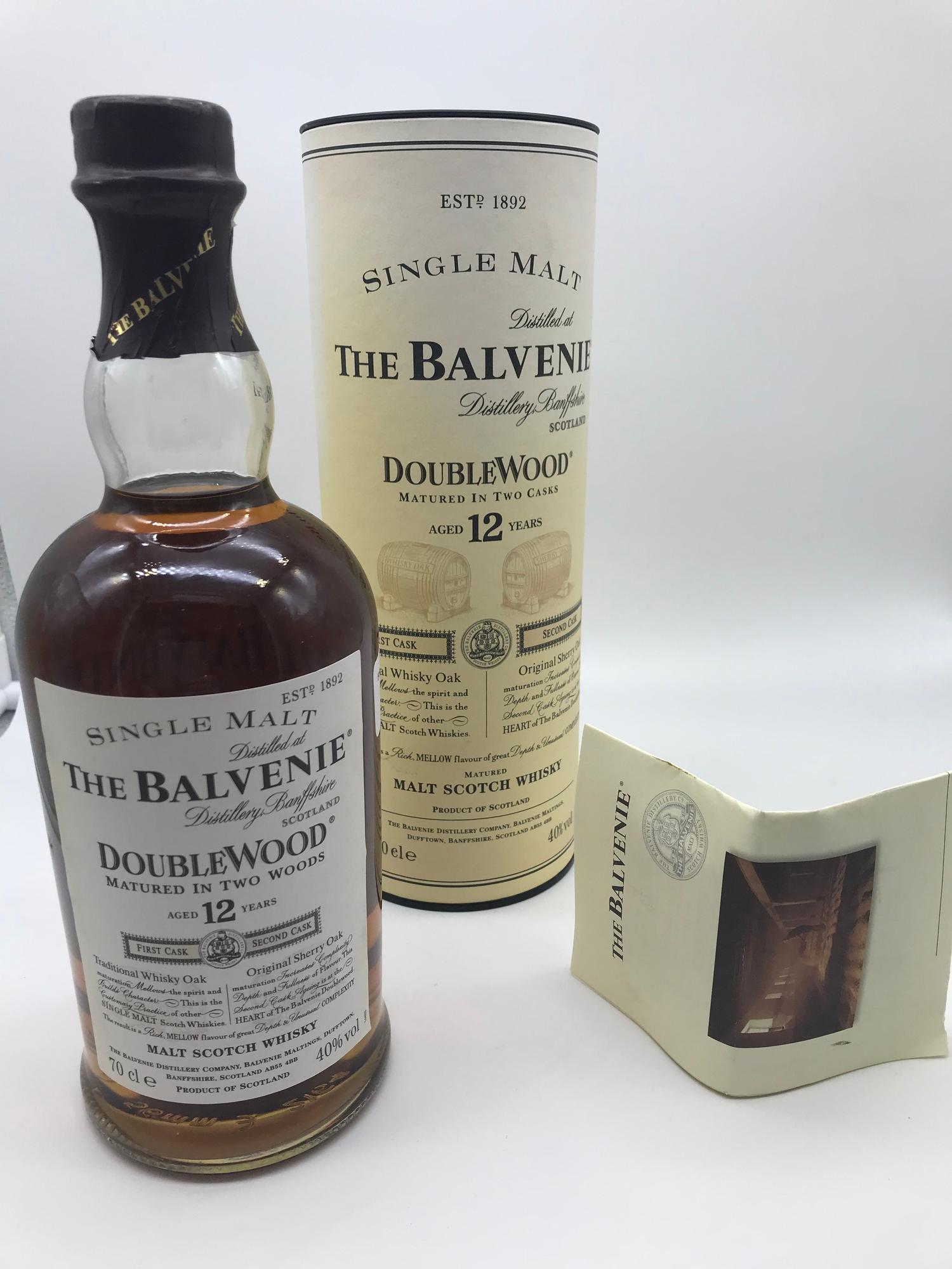 Balvenie Doublewood 12 year old whisky (full, sealed and boxed)