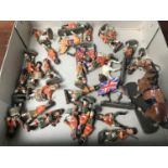 A Lot of Elastolin British soldier figures