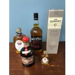 A Lot of Scottish Whisky, Includes Whyte & Mackay, The Glenlivet, Drambuie and 2 Masonic whisky