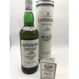 Laphroaig 10 year old single Islay malt Scotch Whisky, 1 Litre, Full, sealed & Boxed.