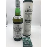 Laphroaig 10 year old single Islay malt Scotch Whisky, 70cl, Full, sealed & Boxed.