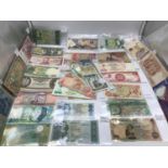 A Large collection of mixed world bank notes