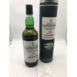 Laphroaig single Islay malt Scotch Whisky, 10 years old, Original cask strength, 70cl, 55.7%vol.