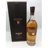 Glenmorangie Highland single malt Scotch Whisky. Extremely Rare 18 year old. Full, sealed and boxed