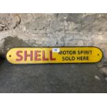 Shell Motor Spirit Sold Here Sign in vintage style