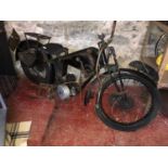 Triumph X 1930s vintage Motorbike. This bike is 80% intact and in good condition for her age. This