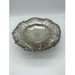 A Birmingham silver pierced tazza, makers Gorham Manufacturing Co, dated 1910