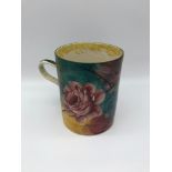 Wemyss Jazzy Rose design large mug, 13.5cm in height