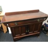 A Fine example of a Art Nouveau Arts & Crafts sideboard. Consists of one long wide drawer with 2