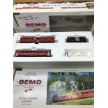 Bemo 7266 100 "Berninabahn" train starter set.