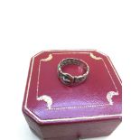 A 9ct gold gents buckle ring. Size T. Weighs 4 grams