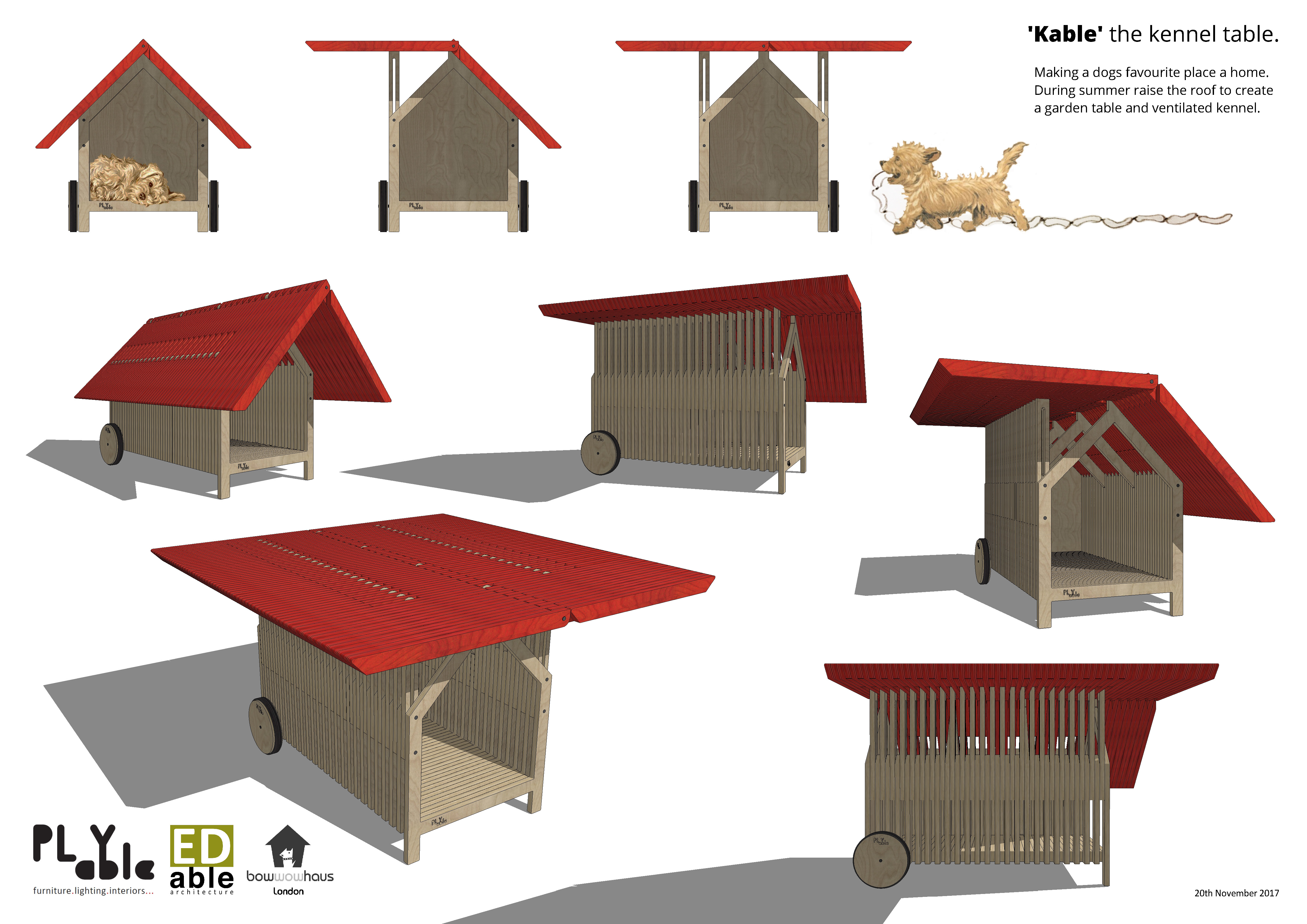 PLYable Design and EDable Architecture - Kable the Kennel Table - Image 4 of 5