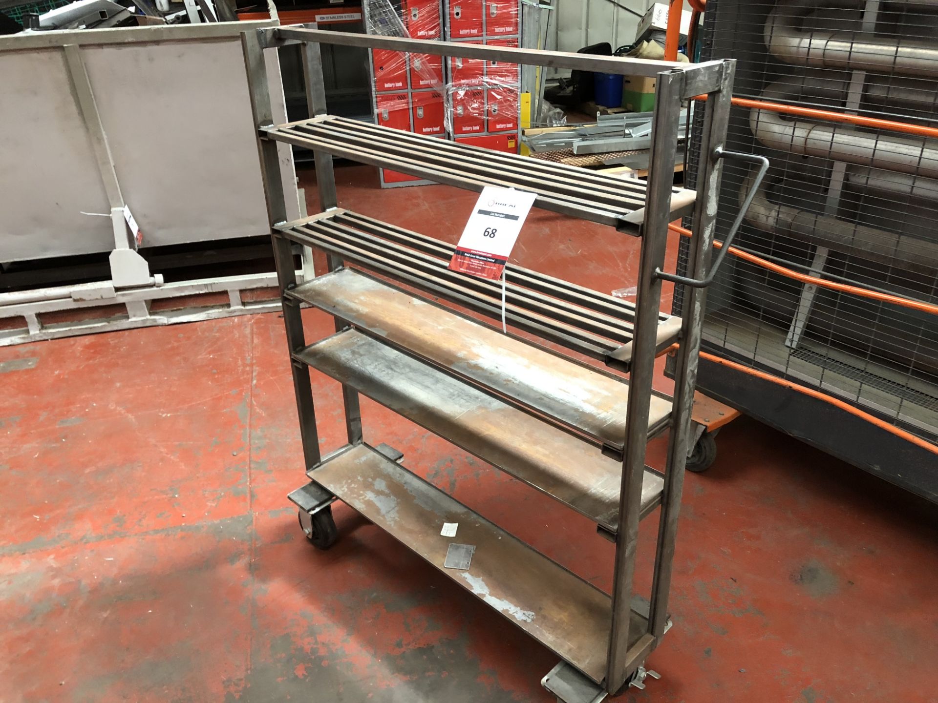 Small Mobile Metal Tool Rack