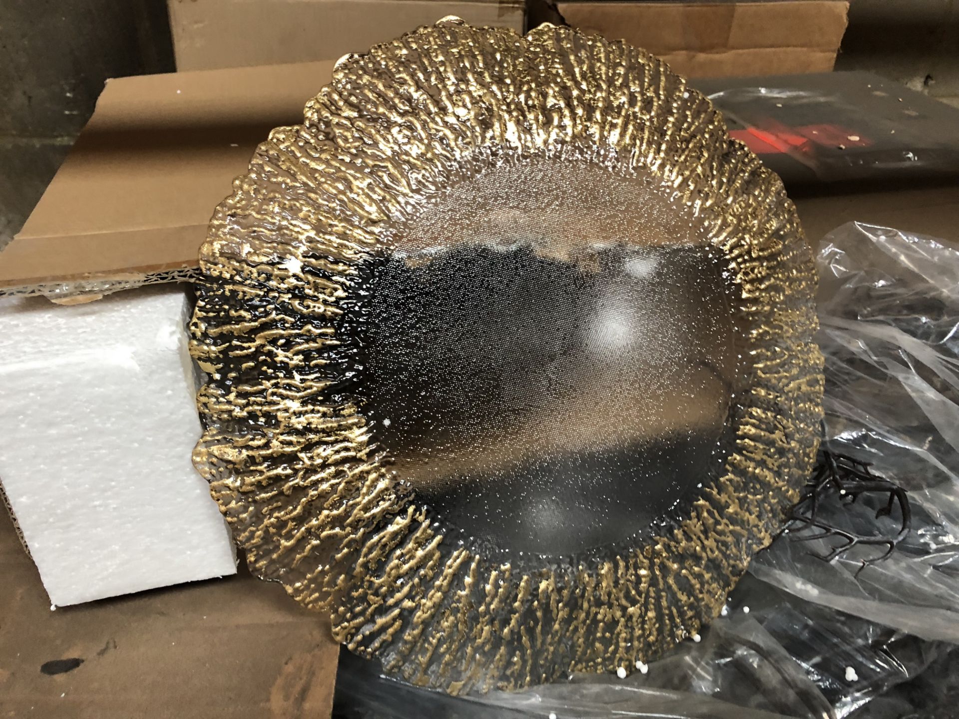 Decorative Textured Glass Plates