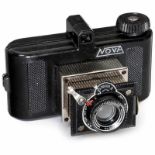 Miniaturkamera "Nova" 3 x 4 cm, um 1938 Universal Camera Corp., USA. Gußgehäuse, Format 30 x 40 mm