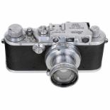 Leica III (F) mit Summar 2/5 cm, 1934 Leitz, Wetzlar. Nr. 134577, Chrom, mit Summar 2/5 cm, Nr.