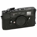 Leica M5 (schwarz verchromt), 1973 Leitz, Wetzlar. Nr. 1364415, 3 Trageösen, Gehäusdeckel. - Sehr