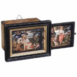 Peep-Show Box with Erotic Scene Probably c. 1970-90. Small box with sliding picture, box with modern