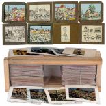 Magic Lantern Slides (Transparency Lithographs), c. 1830 Over 120 transparencies, France, drawings