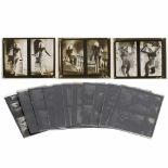 Glass Plates Negatives of Nudes, c. 1900 11 glass plates, 9 x 12 cm, and 21 photographs,