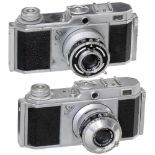 2 "Golda" Cameras, c. 1949 Goldammer, Frankfurt. 2 early "Golda" cameras, for 35mm film, image