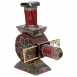 "Polychrome de Salon" Magic Lantern by Lapierre, c. 1880 Frères Lapierre, Paris. Pressed-metal