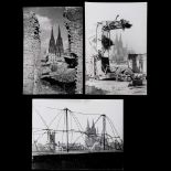 Peter Fischer: "Cologne Cathedral", 1943-1948 3 gelatin images, Agfa-Brovira paper, glossy, size