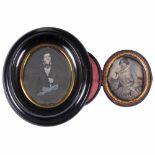 2 Daguerreotypes, c. 1850 Presumably from England, anonymous. 1) Gentleman's portrait, ¼ plate,