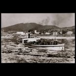 Peter Fischer: "Petersberg" (Rhine with Floating Ice Sheets), 1954 Gelatin image, Agfa-Portriga-