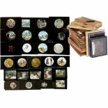 26 Magic Lantern Slides (Various Sizes) Predominantly from England. 1) Wood frame 4 x 7 in., "