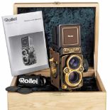 Rolleiflex 2,8GX "Gold Expression 94", 1994 Rollei Fototechnik, Braunschweig. Limited edition, no.