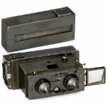 Cornu Ontoscope 3A 6 x 13, 1922 P. Cornu, Paris. Stereo camera for plates 6 x 13 cm, with plate